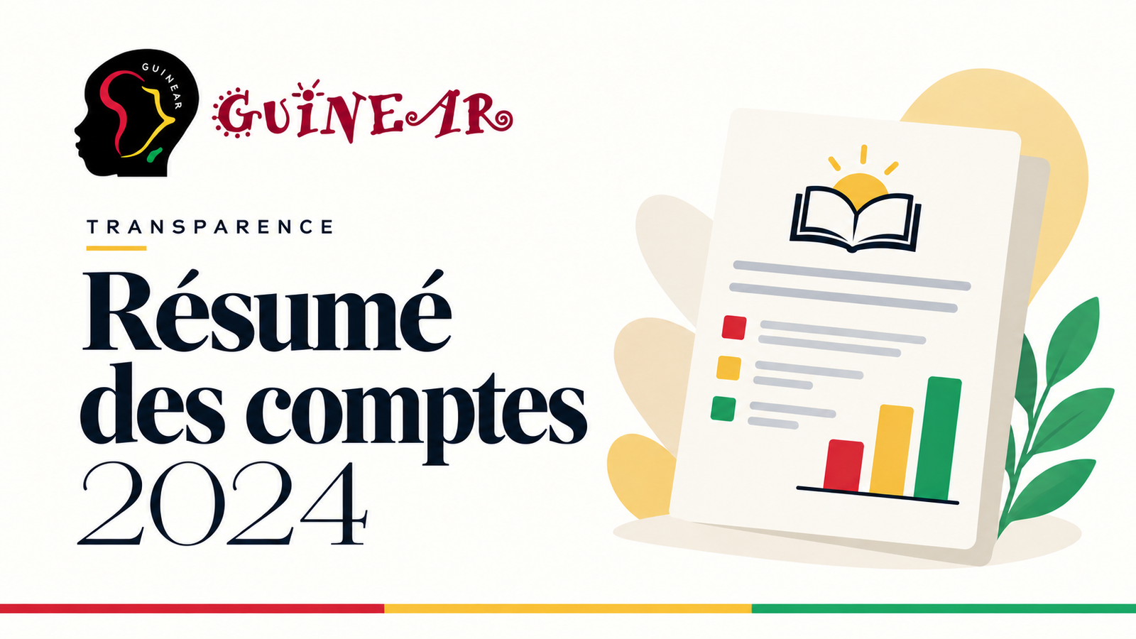 Résumé des comptes 2024 : comment GUINEAR a réparti les fonds